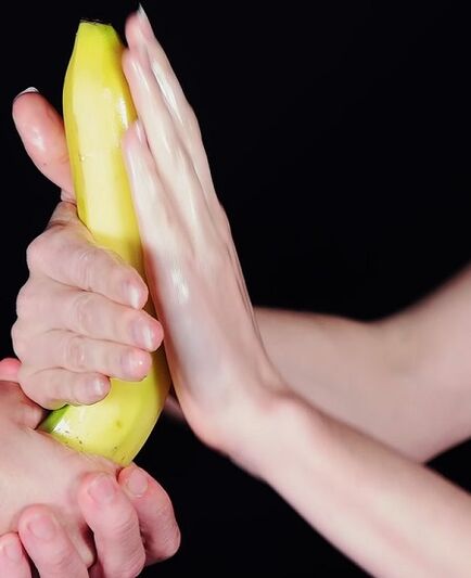 Massage to enhance a member using an example of banana