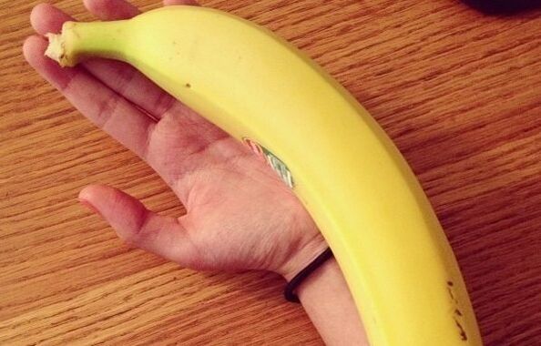 A big banana is a symbol of an enlarged penis